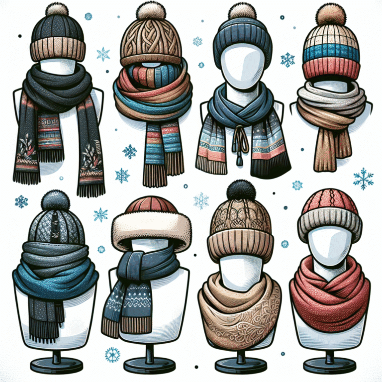 bufandas y gorros asequibles para el invierno